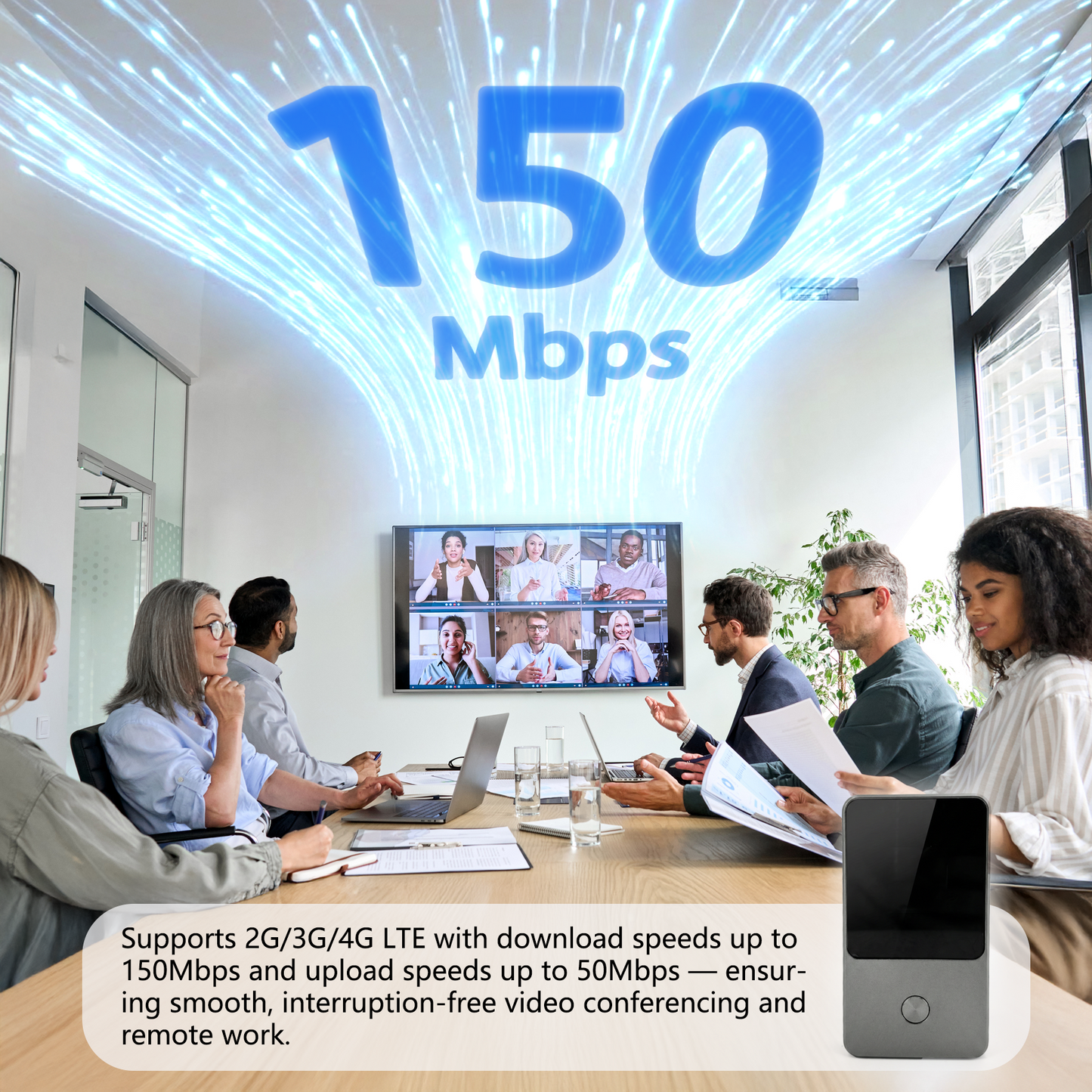 Global Pocket WiFi Hotspot | 10GB Preloaded, Connect 8 Devices